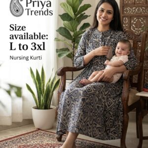 Grey Feeding Kurti