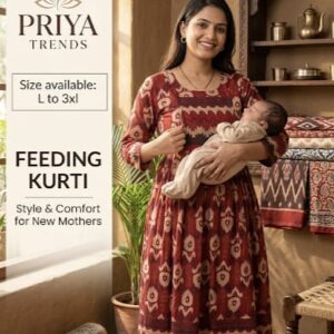 Maroon Feeding Kurti