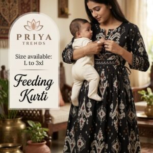 Teal Feeding Kurti