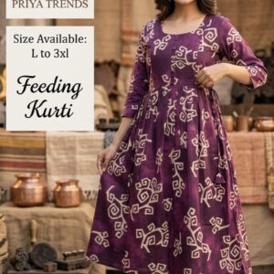 Purple Feeding Kurti