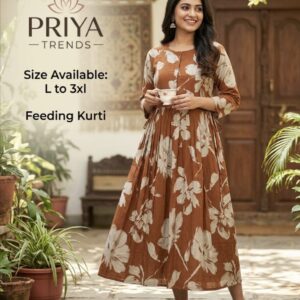 Mustard Feeding Kurti