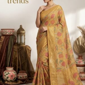 Spring Blossom Printed Saree