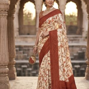 Heritage Print Printed Saree