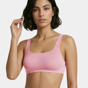 Enamor Bamboo Cotton IB06, Women's Pop-on Bra - 3X Softer, 4X more Absorbent & Antimicrobial, Non-Padded, Wirefree, High Coverage (Rose Blush))