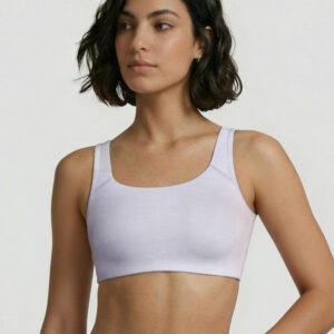 Enamor Bamboo Cotton IB06, Women's Pop-on Bra - 3X Softer, 4X more Absorbent & Antimicrobial, Non-Padded, Wirefree, High Coverage (Pale Grey)