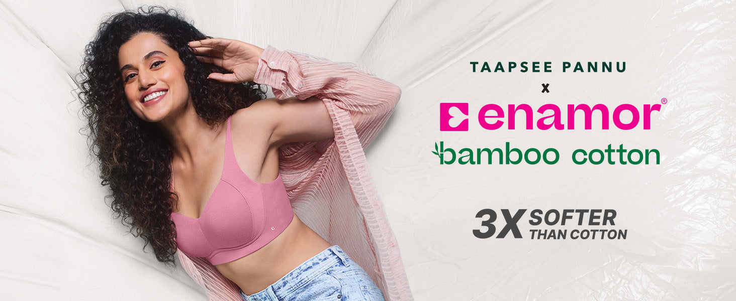 Enamor Bamboo Cotton IB06, Women's Pop-on Bra - 3X Softer, 4X more Absorbent & Antimicrobial, Non-Padded, Wirefree, High Coverage (Rose Blush)) - Image 10